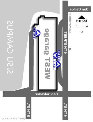 West Parking Garage Map